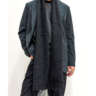 LAMBSWOOL FANCY SCARF 30 （ブラック・グレー系1）｜詳細画像