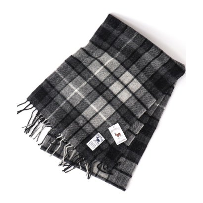 LAMBSWOOL FANCY SCARF 30 （ブラック・グレー系1）｜詳細画像