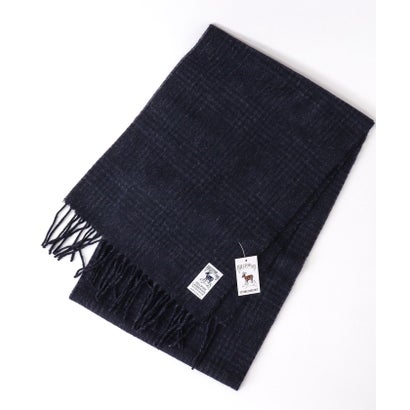 LAMBSWOOL FANCY SCARF 30 （ネイビー系1）｜詳細画像