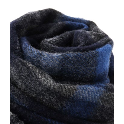 LAMBSWOOL FANCY SCARF 30 （ネイビー系1）｜詳細画像