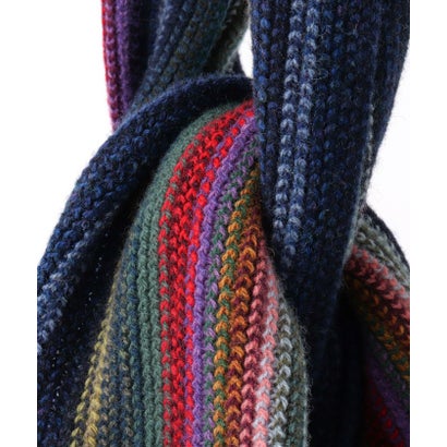 【JAMES CHARLOTTE/ジェームス・シャルロット】501 Warp Knit Multi Stripe Scarf 25 （マルチ）｜詳細画像