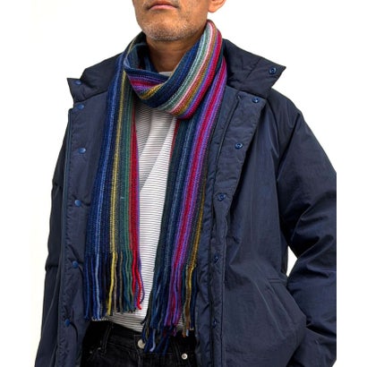 【JAMES CHARLOTTE/ジェームス・シャルロット】501 Warp Knit Multi Stripe Scarf 25 （マルチ）｜詳細画像