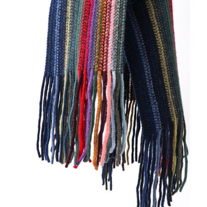 【JAMES CHARLOTTE/ジェームス・シャルロット】501 Warp Knit Multi Stripe Scarf 25 （グレー系1）｜詳細画像