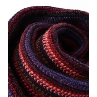 【JAMES CHARLOTTE/ジェームス・シャルロット】501 Warp Knit Multi Stripe Scarf 25 （グレー系1）｜詳細画像