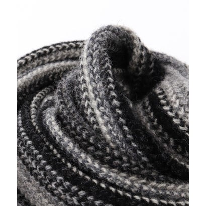 【JAMES CHARLOTTE/ジェームス・シャルロット】501 Warp Knit Multi Stripe Scarf 25 （グレー系1）｜詳細画像