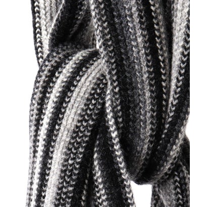 【JAMES CHARLOTTE/ジェームス・シャルロット】501 Warp Knit Multi Stripe Scarf 25 （グレー系1）｜詳細画像