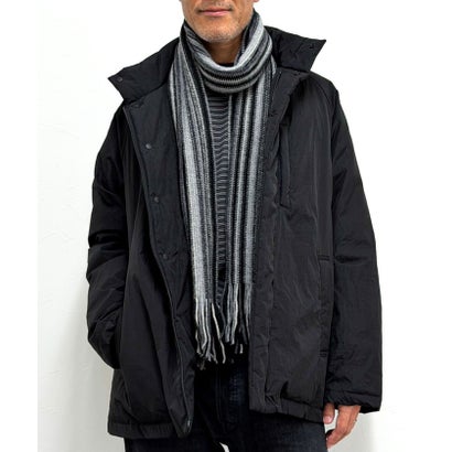 【JAMES CHARLOTTE/ジェームス・シャルロット】501 Warp Knit Multi Stripe Scarf 25 （グレー系1）｜詳細画像