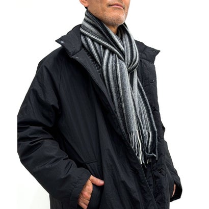【JAMES CHARLOTTE/ジェームス・シャルロット】501 Warp Knit Multi Stripe Scarf 25 （グレー系1）｜詳細画像