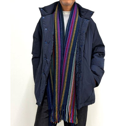 【JAMES CHARLOTTE/ジェームス・シャルロット】501 Warp Knit Multi Stripe Scarf 25 （ピンク系1）｜詳細画像