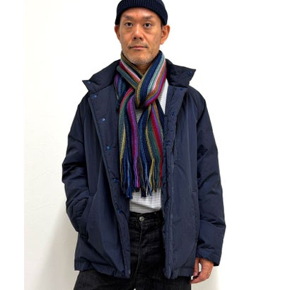 【JAMES CHARLOTTE/ジェームス・シャルロット】501 Warp Knit Multi Stripe Scarf 25 （ピンク系1）｜詳細画像