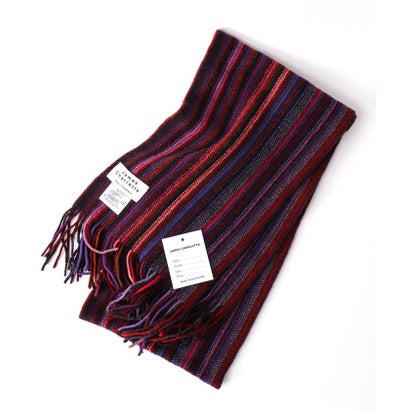 【JAMES CHARLOTTE/ジェームス・シャルロット】501 Warp Knit Multi Stripe Scarf 25 （ピンク系1）｜詳細画像