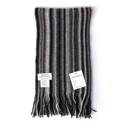 【JAMES CHARLOTTE/ジェームス・シャルロット】501 Warp Knit Multi Stripe Scarf 25 （ピンク系1）｜詳細画像