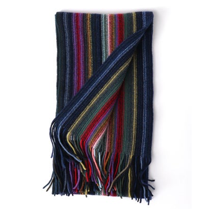 【JAMES CHARLOTTE/ジェームス・シャルロット】501 Warp Knit Multi Stripe Scarf 25 （ピンク系1）｜詳細画像