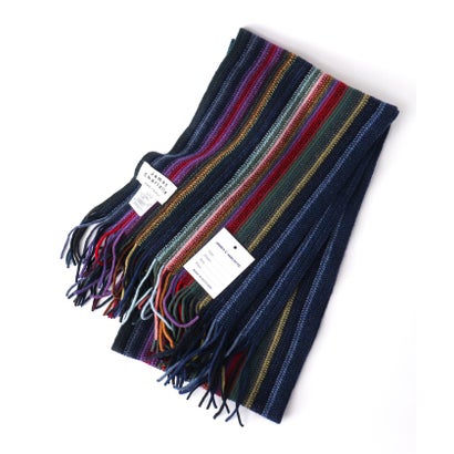 【JAMES CHARLOTTE/ジェームス・シャルロット】501 Warp Knit Multi Stripe Scarf 25 （ピンク系1）｜詳細画像