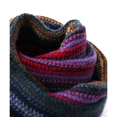 【JAMES CHARLOTTE/ジェームス・シャルロット】501 Warp Knit Multi Stripe Scarf 25 （ピンク系1）｜詳細画像