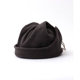 h263-1003 Lock Flap Beanie （チャコールグレー）