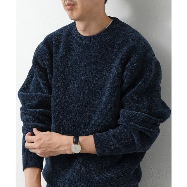 接結モールクルーネック 26AW （ネイビー）