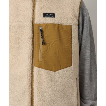 【TAION】MOUNTAIN  R/S DOWN×BOA Hi-NECK VEST （イエロー系1）｜詳細画像