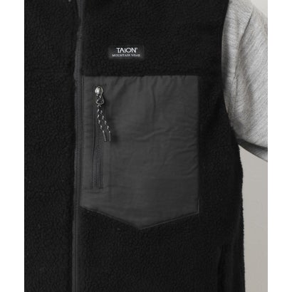 【TAION】MOUNTAIN  R/S DOWN×BOA Hi-NECK VEST （ブラック）｜詳細画像