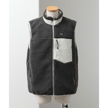 【TAION】MOUNTAIN  R/S DOWN×BOA Hi-NECK VEST （チャコールグレー）｜詳細画像