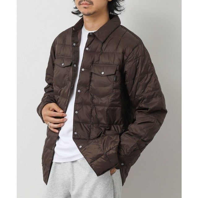 【TAION】W-POCKET DOWN SHIRTS （ダークブラウン）