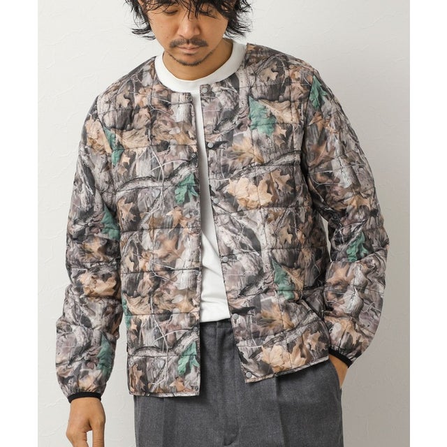 【TAION】CREW NECK BUTTON DOWN JK （グリーン系1）