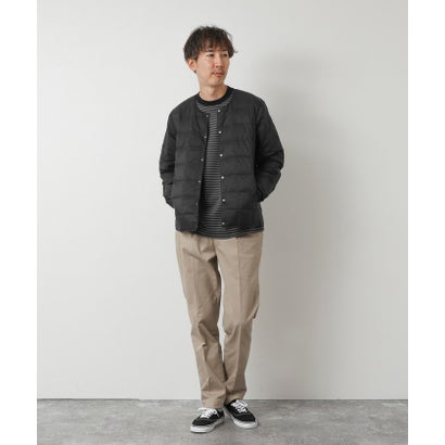 【TAION】CREW NECK BUTTON DOWN JK （ブラック）｜詳細画像