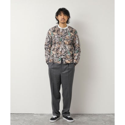 【TAION】CREW NECK BUTTON DOWN JK （ダークブラウン）｜詳細画像