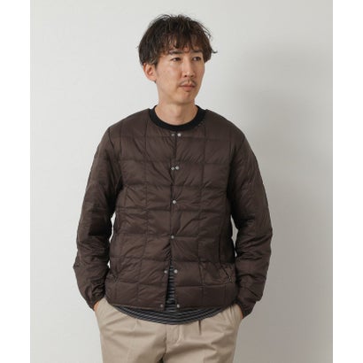 【TAION】CREW NECK BUTTON DOWN JK （ダークブラウン）｜詳細画像
