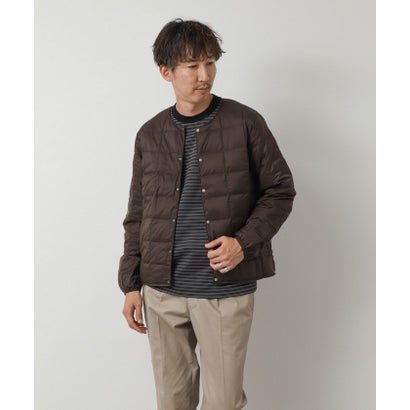 【TAION】CREW NECK BUTTON DOWN JK （ダークブラウン）｜詳細画像