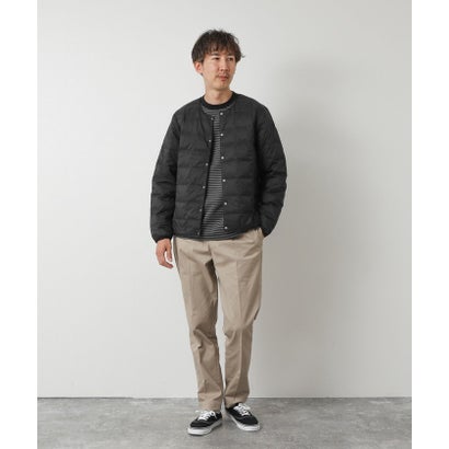 【TAION】CREW NECK BUTTON DOWN JK （ダークブラウン）｜詳細画像