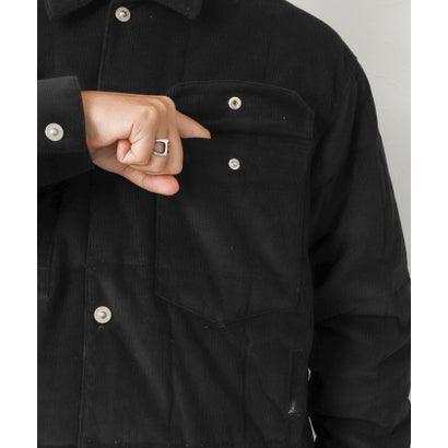 【TAION】WORK TRUCKER CORDUROY DOWN JKT （ブラック）｜詳細画像