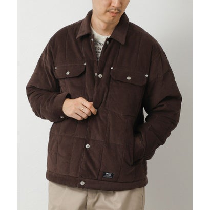 【TAION】WORK TRUCKER CORDUROY DOWN JKT （ダークブラウン）｜詳細画像