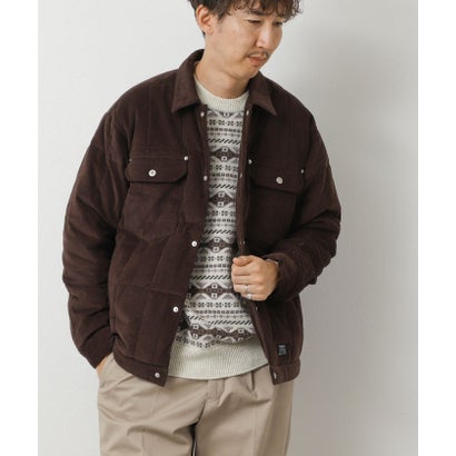 【TAION】WORK TRUCKER CORDUROY DOWN JKT （ダークブラウン）｜詳細画像