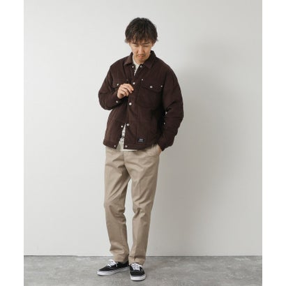 【TAION】WORK TRUCKER CORDUROY DOWN JKT （ダークブラウン）｜詳細画像