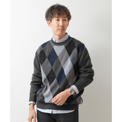 ノーリーズ グッドマン NOLLEY'S goodman アンチピリングウォッシャブルWJQアーガイル （ブラック・グレー系1）｜詳細画像