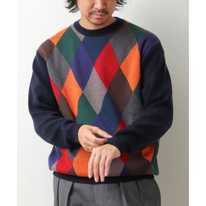 ノーリーズ グッドマン NOLLEY'S goodman アンチピリングウォッシャブルWJQアーガイル （ネイビー系1）｜詳細画像