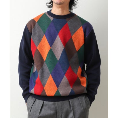 ノーリーズ グッドマン NOLLEY'S goodman アンチピリングウォッシャブルWJQアーガイル （ネイビー系1）｜詳細画像