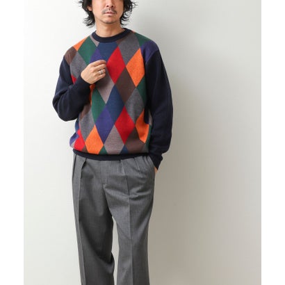 ノーリーズ グッドマン NOLLEY'S goodman アンチピリングウォッシャブルWJQアーガイル （ネイビー系1）｜詳細画像