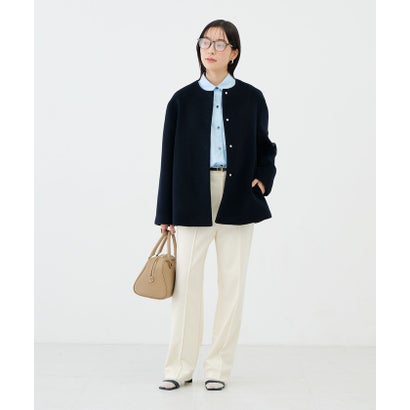 ノーリーズソフィー NOLLEY'S sophi アンゴラビーバーノーカラーショートCT （ピンク）｜詳細画像