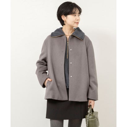 ノーリーズソフィー NOLLEY'S sophi アンゴラビーバーノーカラーショートCT （ピンク）｜詳細画像