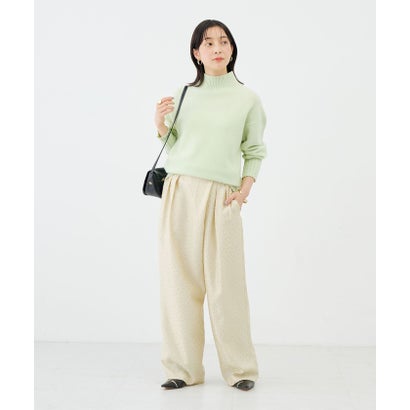 ノーリーズソフィー NOLLEY'S sophi サテンカットジャガードドットパンツ （イエロー）｜詳細画像