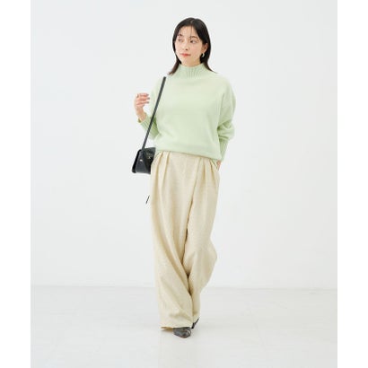 ノーリーズソフィー NOLLEY'S sophi サテンカットジャガードドットパンツ （イエロー）｜詳細画像