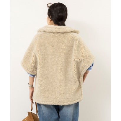 ノーリーズソフィー NOLLEY'S sophi ＜TICCA＞WOOLファーポンチョ （ベージュ）｜詳細画像