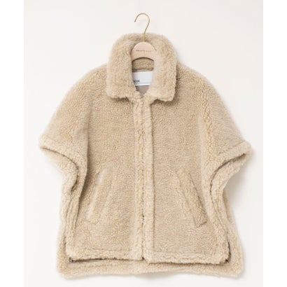 ノーリーズソフィー NOLLEY'S sophi ＜TICCA＞WOOLファーポンチョ （ベージュ）｜詳細画像