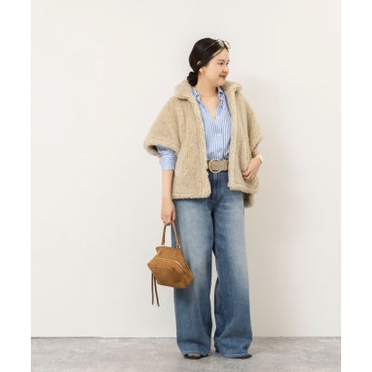 ノーリーズソフィー NOLLEY'S sophi ＜TICCA＞WOOLファーポンチョ （ベージュ）｜詳細画像