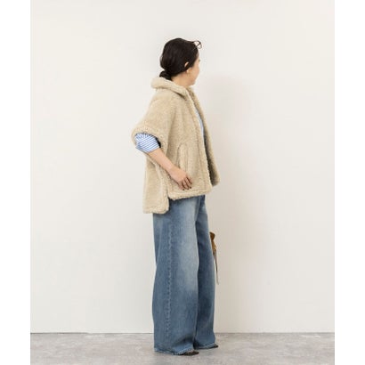 ノーリーズソフィー NOLLEY'S sophi ＜TICCA＞WOOLファーポンチョ （ベージュ）｜詳細画像