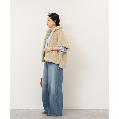 ノーリーズソフィー NOLLEY'S sophi ＜TICCA＞WOOLファーポンチョ （ベージュ）｜詳細画像