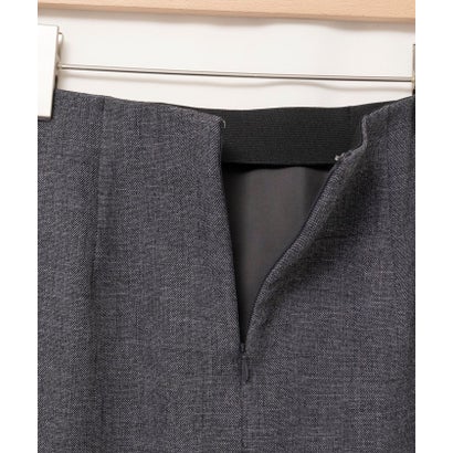 ウール調タイトスカート （ブラウン）｜詳細画像