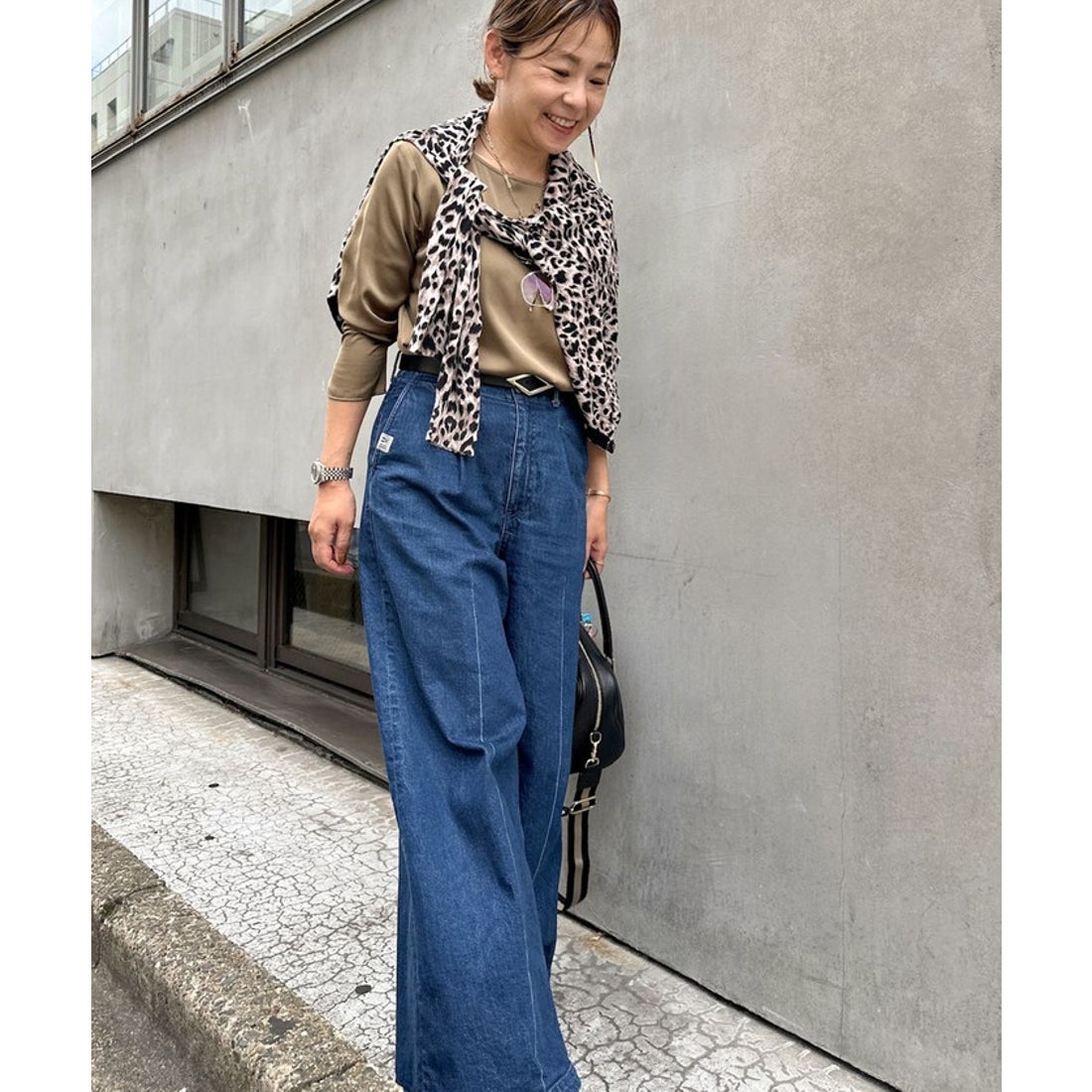 リエミラー Rie Miller 【RM denim】ワイドスラックスデニム